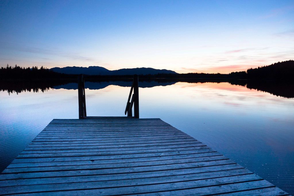 Sunset Dock at Weaver Lake